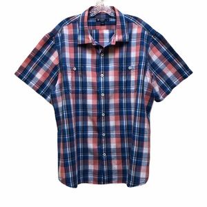 Men’s Cremieux Short Sleeve Button Up Size XXL